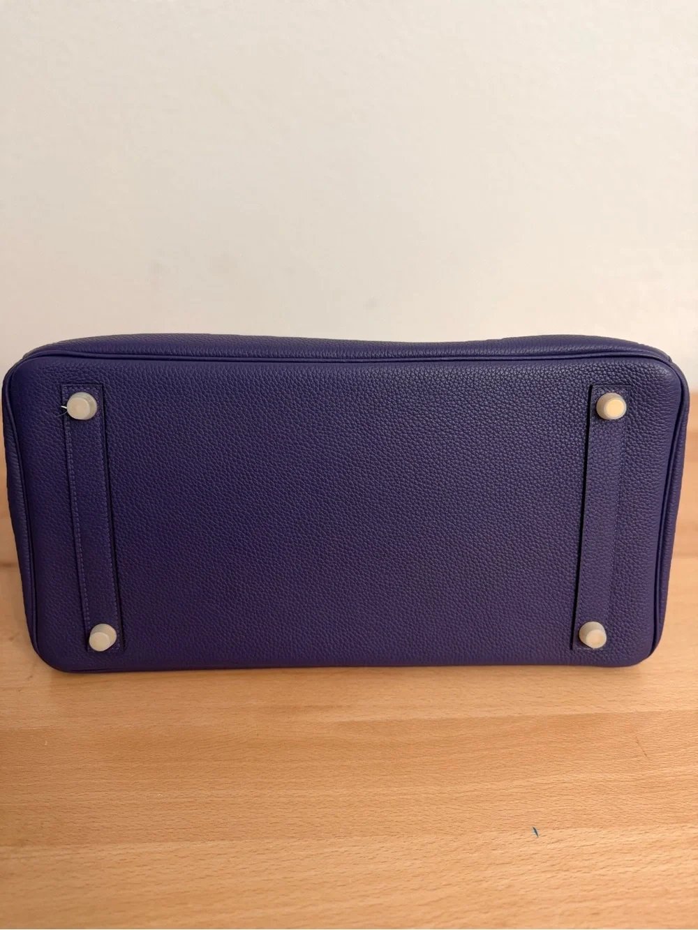 IMPORTED HANDMADE PLATED GHW IRIS CASSIS PURPLE 35 CM BIRKIN